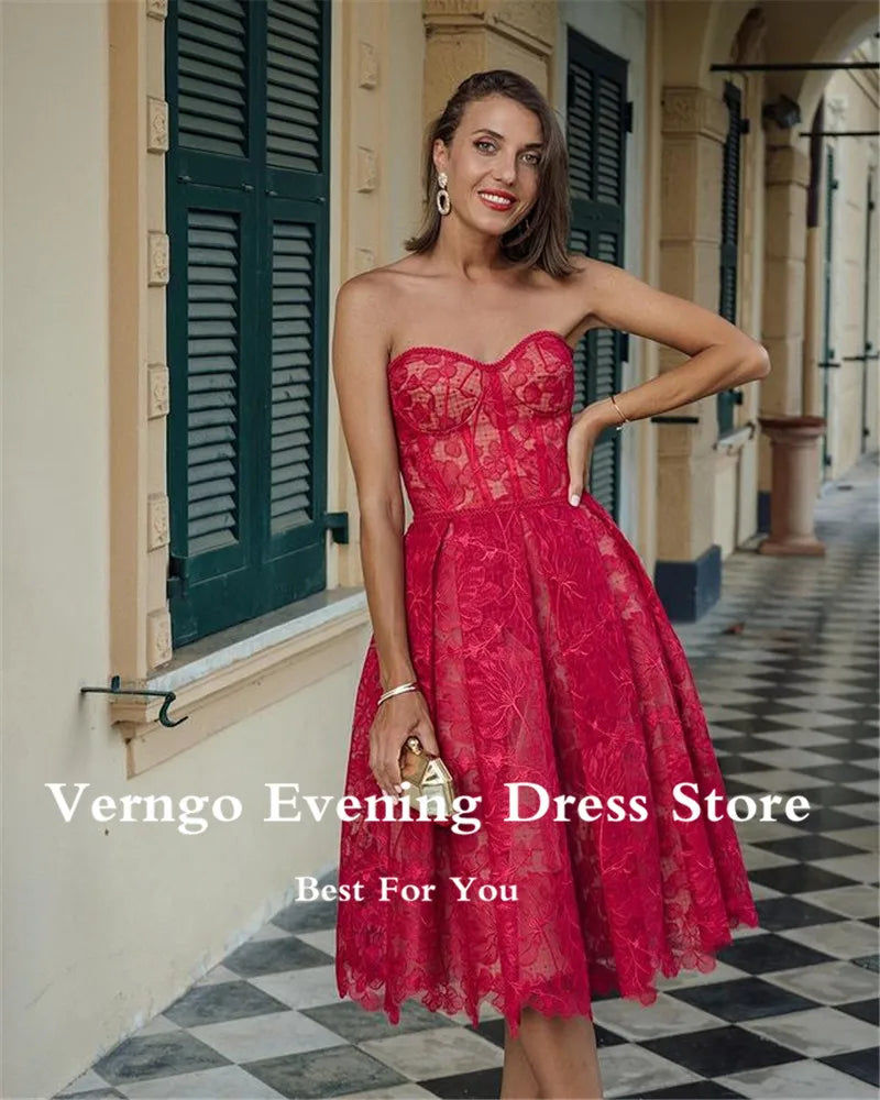 Verngo Pink/Navy Blue Short Prom Dress