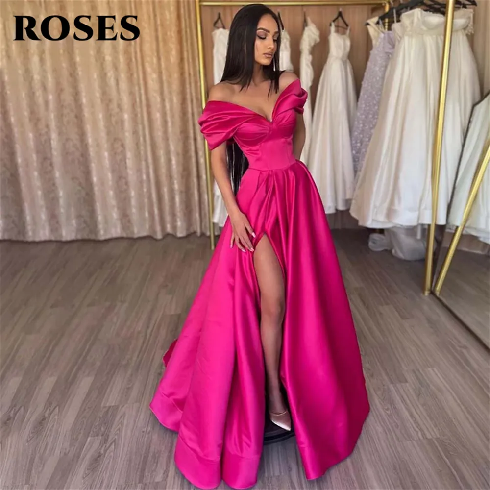 Customizable Elegant Satin Prom Dress - Perfect for Formal Events - Or