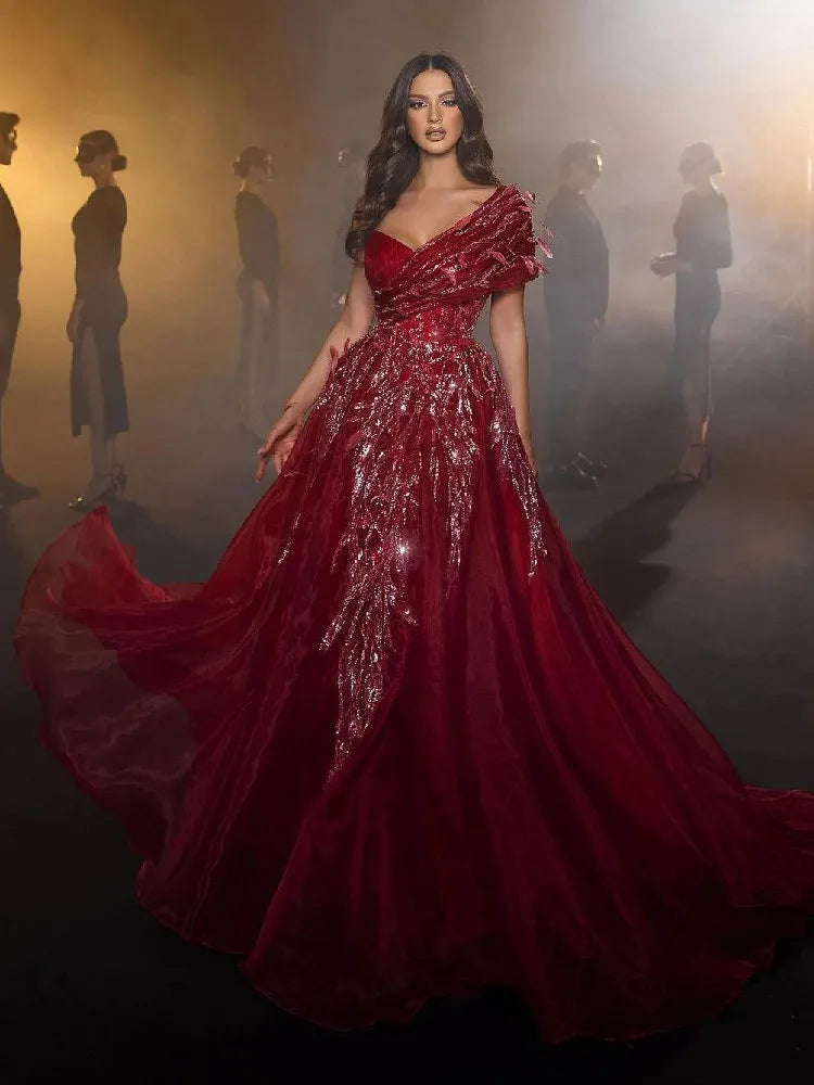 Red Evening Prom Dress