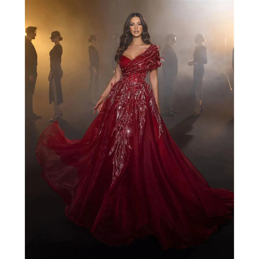 Red Evening Prom Dress