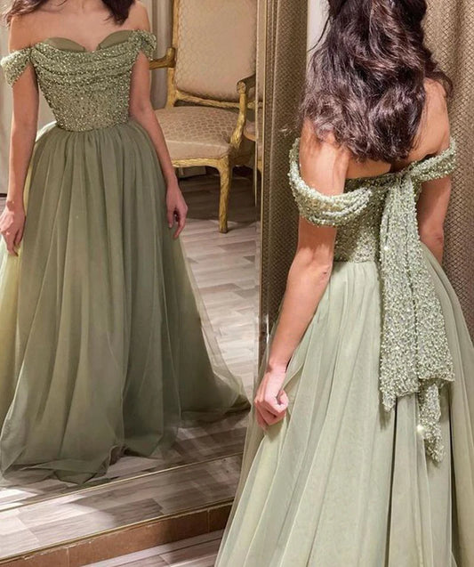 Stunning Saudi Arabian Sequin Prom Dress - Customizable and Fast Shipping!